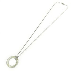 TIFFANY Co Silver Open Circle Necklace